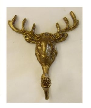2037 gancio cervo - hook with deer head