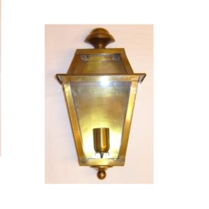 mezza lanterna da parete in ottone - half brass wall lantern
