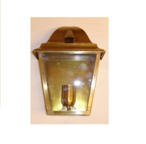 mezza lanterna da parete in ottone - half brass wall lantern