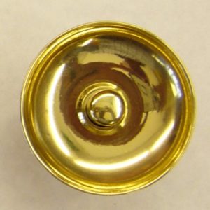 campanello da porta concavo - concave door bell in brass