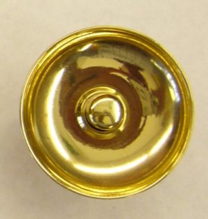 campanello da porta concavo - concave door bell in brass