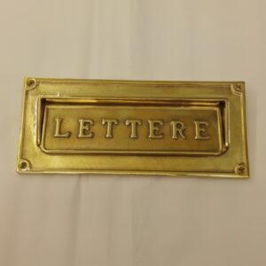 buca da lettera in ottone -solid brass letterbox