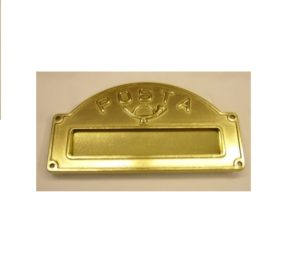 buca da lettere posta -heavy brass letterbox