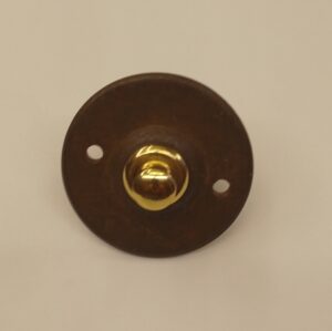 E051 campanello da porta in ferro - round iron door bell