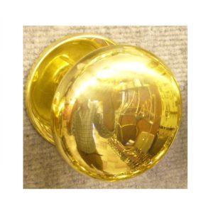 pomolo a sfera schiacciata per portone esterno - brass door knob flattened ball