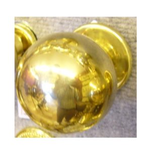 pomolo a sfera in ottone per porta - brass ball knob for door