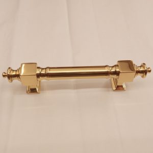 maniglione stile 800 per portone in ottone - 800 style door handle in polished brass