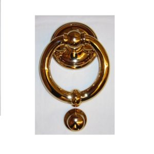 battiporta ad anello per portoni in ottone - ring door knocker for gates