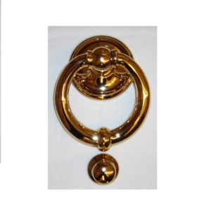 battiporta ad anello per portoni in ottone - ring door knocker for gates