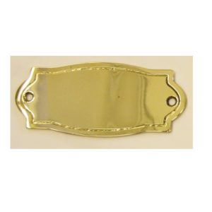placchetta portanome - name plate in cast brass