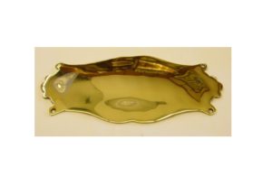 placca per nome - name plate natural brass