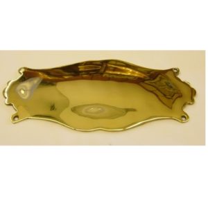 placca per nome - name plate natural brass