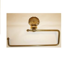 M003 portasciugamani con conchiglia - jointed towel holder with shell decoration