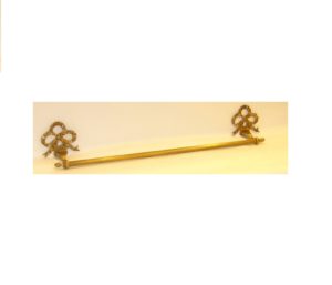 M009 asta portasciugamani con fiocco doppio - towel holder with double bow decoration