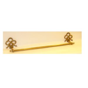 M009 asta portasciugamani con fiocco doppio - towel holder with double bow decoration