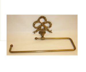 M011 portasciugamani con fiocco doppio -jointed towel holder with double bow