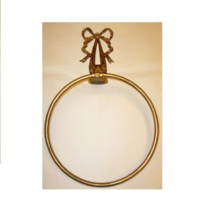 M021 anello portasciugamani con nastro - towel ring with ribbon decoration.