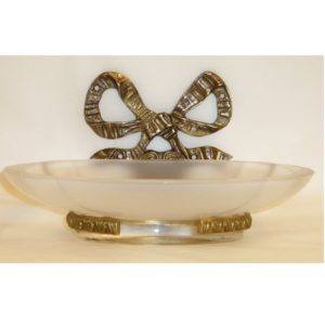 M026 portasapone con fiocco - soap holder with bow decoration