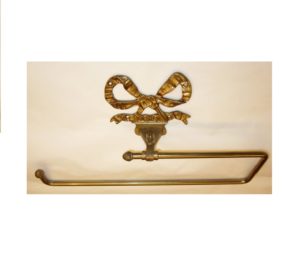 M027 portasciugamani con fiocco - towel holder with bow decoration