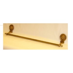 M033 asta portasciugamani con rosone - towel holder with rosette decoration