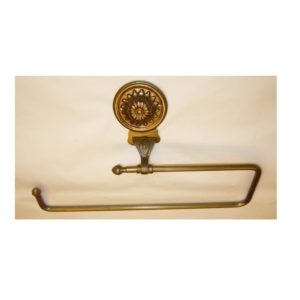 M035 portasciugamani con rosone - towel holder with rosette decoration