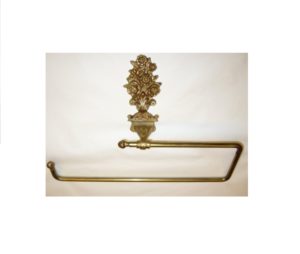 M043 portasciugamani decoro fiori -towel holder with flower