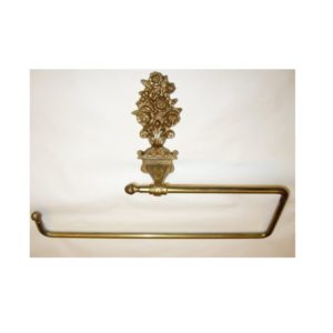 M043 portasciugamani decoro fiori -towel holder with flower