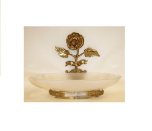 M050 portasapone decoro rosa - soap dish with decorative rose