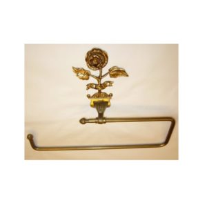 M051 portasciugamani decoro rosa - towel holder with decorative rose