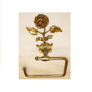 M054 portarotolo decoro rosa - toilet paper holder