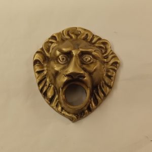 rosone a testa di leone per rubinetti - brass lion head rose window