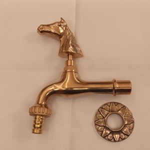 rubinetto con maniglia a testa di cavallo da giardino - faucet with horse-shaped handle