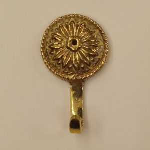 T013 gancio con rosetta - hook with decorative rosette