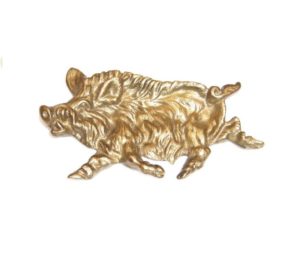 cinghiale posacenere - ornamental boar ashtray