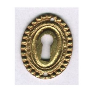 bocchetta ovale media perlinata in ottone - medium beaded oval nozzle