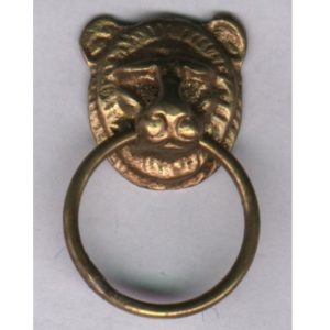 piccolo anello in ottone con testina di leone - small ring with a lion's head