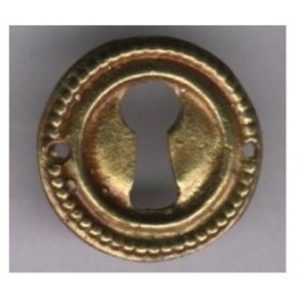 piccola bocchetta tonda perlinata - small round beaded keyhole