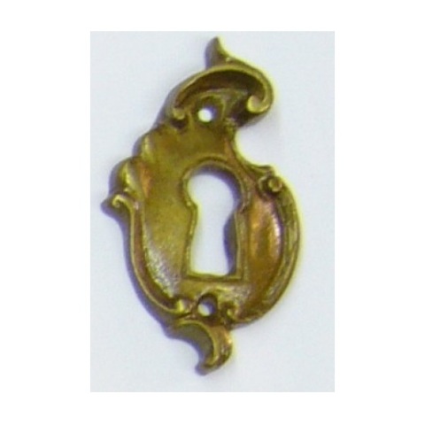bocchetta ornata con volute in ottone - keyhole decorated with volutes