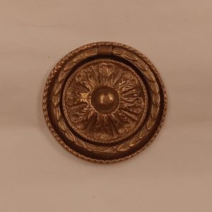 maniglia ad anello con placca tonda - round ring handle