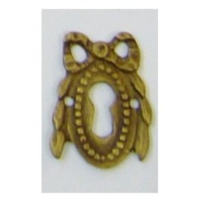 bocchetta ovale con fiocco e alloro - oval keyhole with bow