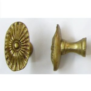 pomolo ovale in ottone -oval knob