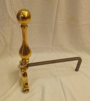coppia alari in ottone L209 - immagine 2