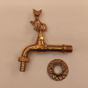 rubinetto con maniglia con gatto -faucet with cat handle