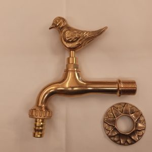 rubinetto con maniglia a passero da giardino - tap with sparrow-shaped handle