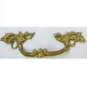 maniglia barocco media in ottone - medium baroque handle