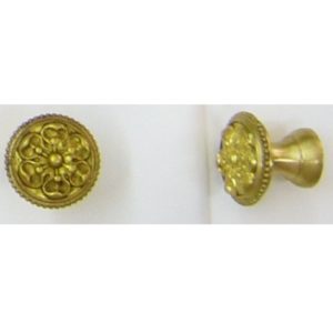 pomello a fiore in ottone - flower knob