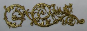 0101 brass ornament mm. 60x200