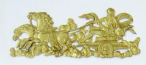 0160 brass ornament mm. 75x180