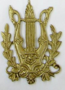 0264 brass ornament mm. 85x64