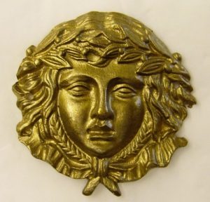 0445 brass ornament mm. 52 x 54